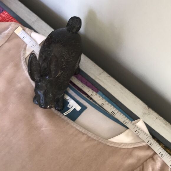 Anthropologie Floreat Crinkle Velvet Sheath Dress sz XS - Picture 6 of 11